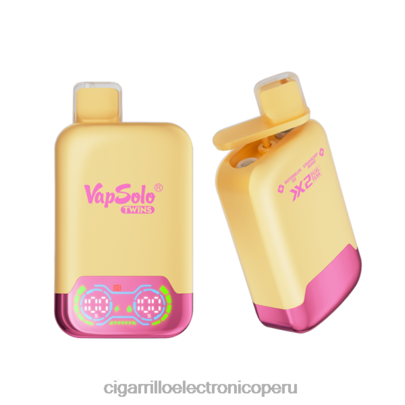 Cigarrillo Electrónico Precio Peru - Vapsolo TWINS vaporizador desechable helado de sandía y mango de fresa 0ND28129