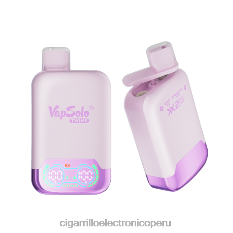 Cigarrillo Electrónico Precio - Vapsolo TWINS vaporizador desechable hielo de uva y kiwi fresa 0ND28122