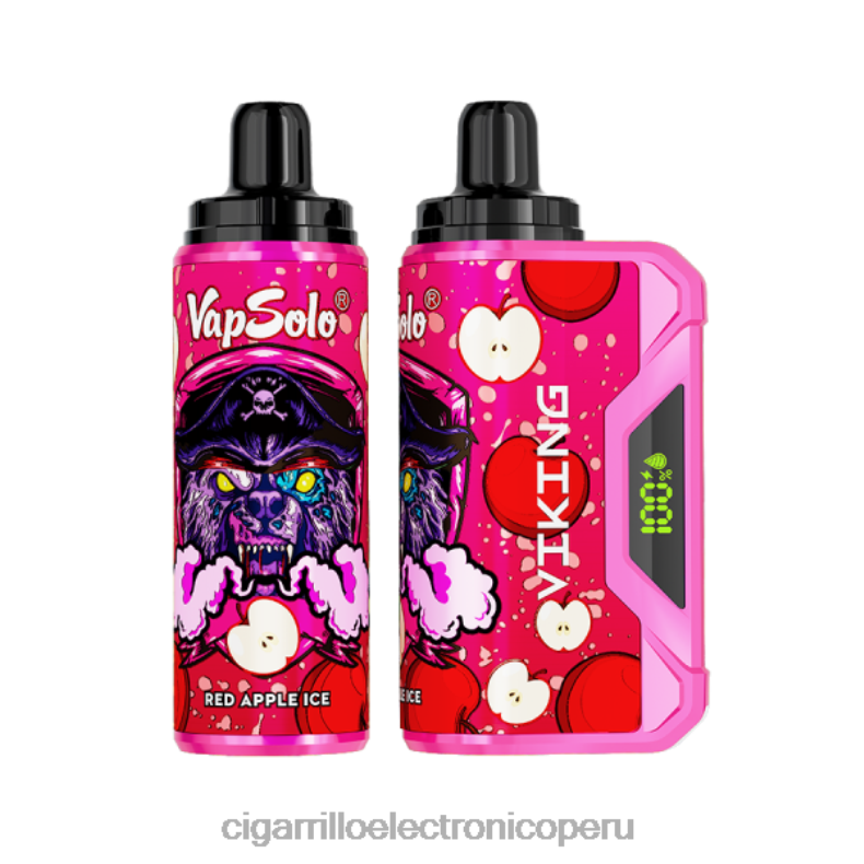 Cigarrillo Electrónico Vape - Vapsolo VIKING vaporizador desechable hielo de manzana roja 0ND28136
