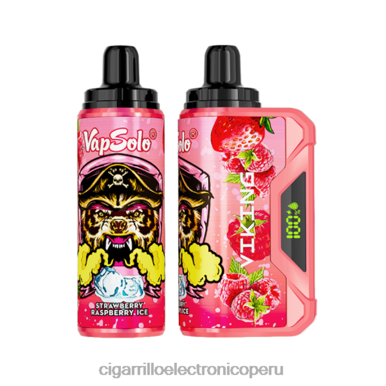 Cigarrillo Electrónico Vuse Go - Vapsolo VIKING vaporizador desechable hielo de fresa y frambuesa 0ND28139