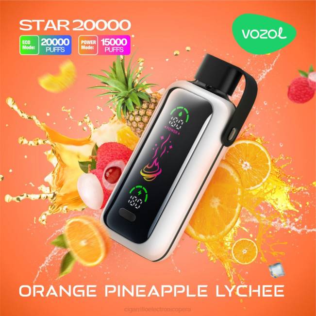 Cigarrillo Electrónico Precio - lichi de piña naranja VOZOL STAR 20000 V6FX15