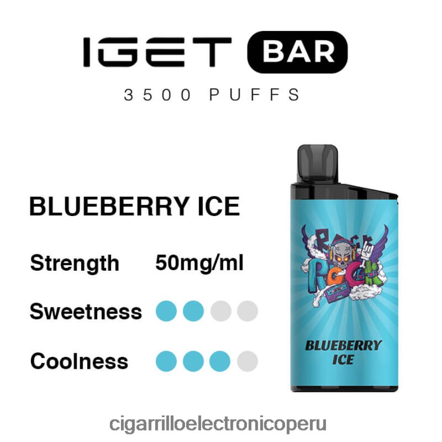 cigarrillo electrónico relx | 6H04FF98 hielo de arándanos IGET BAR 3500 5% nicotina