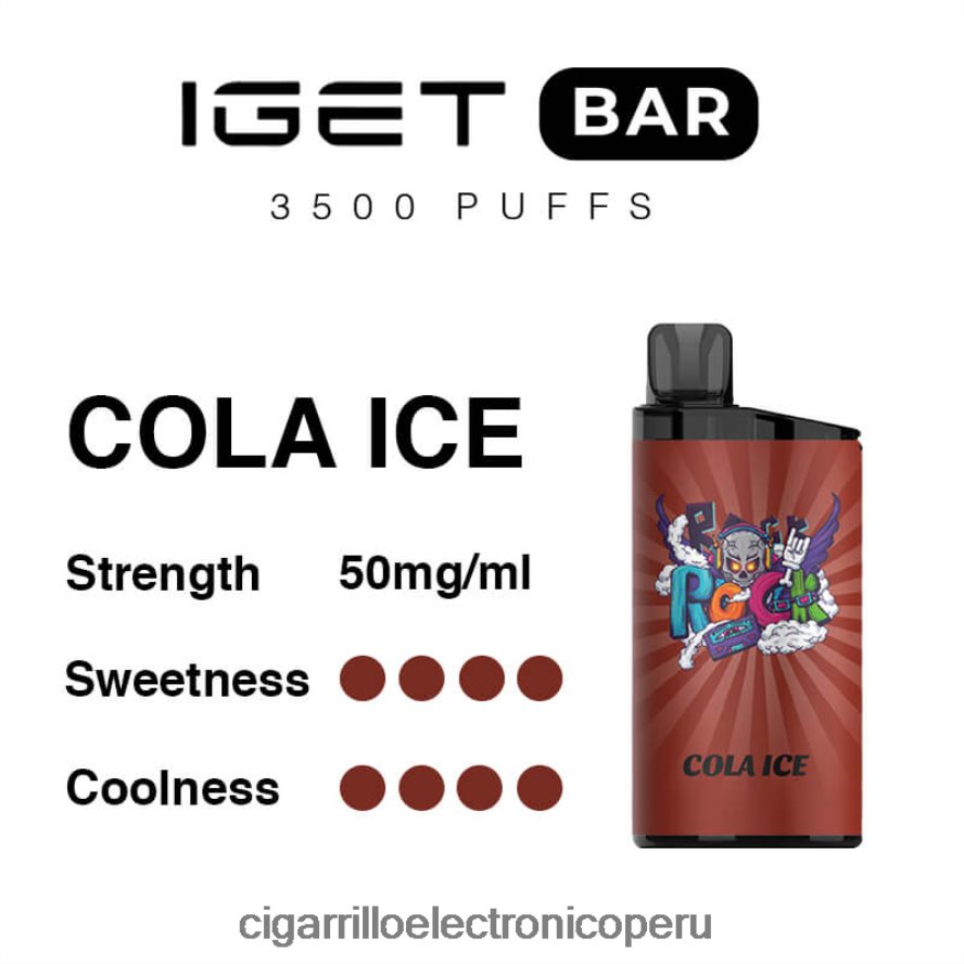 cigarrillo electrónico vuse go | 6H04FF96 hielo de cola IGET BAR 3500 5% nicotina
